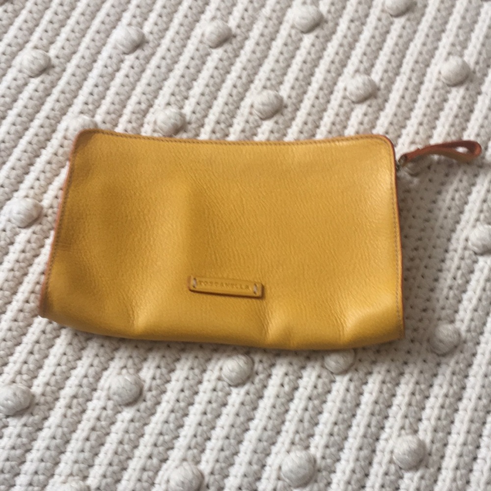Leather clutch from Italy
